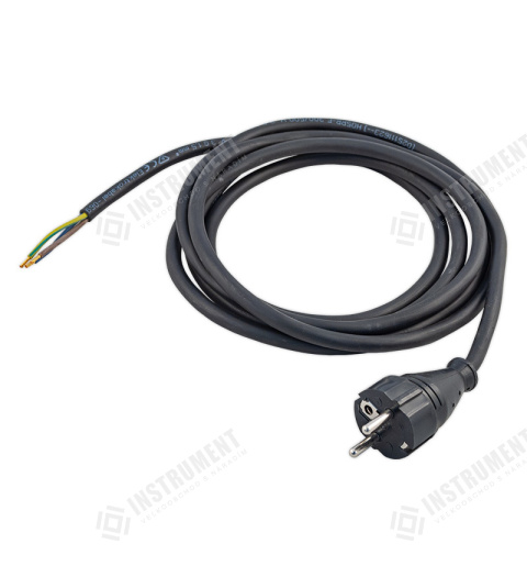 kabel napájecí s vidlicí FSG 3x1,0mm 3,0m / flexo šňůra