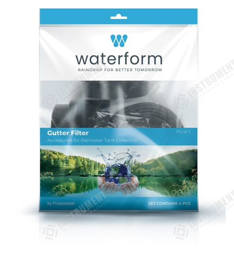 filtr hrubých nečistot dešťové vody IFILW1-S411 černý plastový