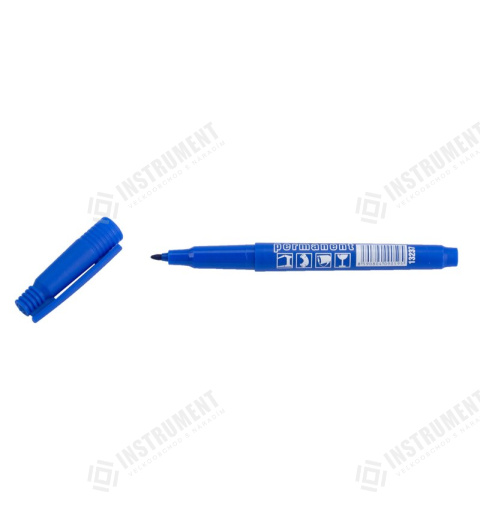 Značkovač permanentní (fix) modrý jemný hrot