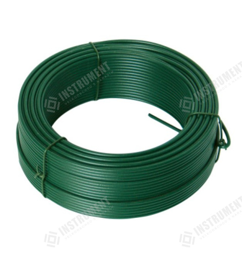 Napínací drát 3.4mmx78M zelený PVC